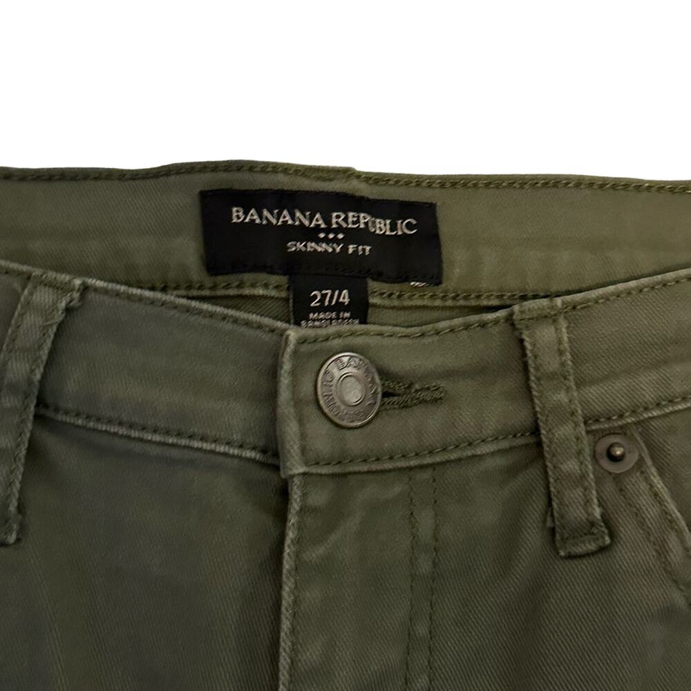Banana Republic Skinny Fit  Size 27/4  Green - Picture 3 of 3